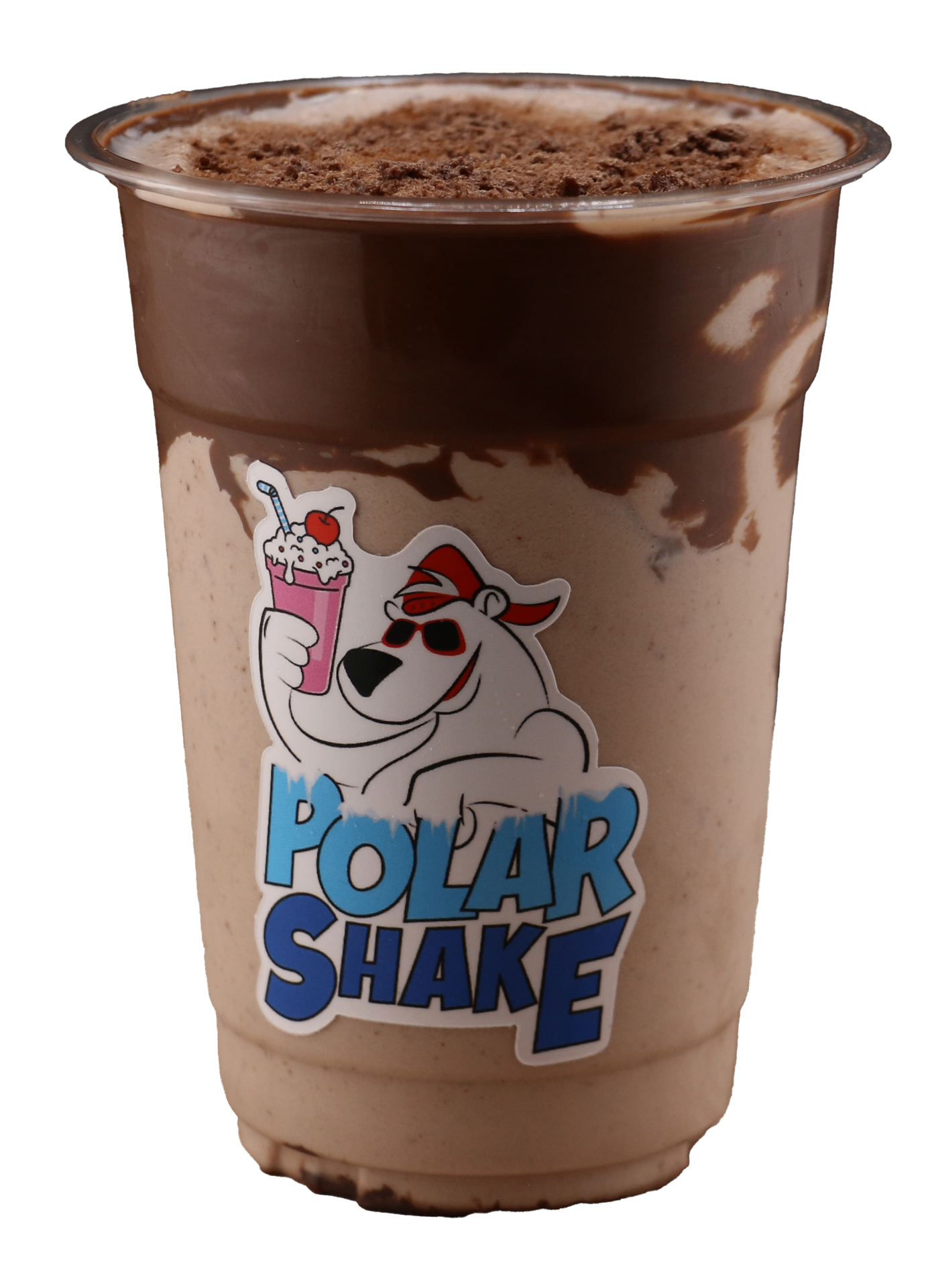 Cocoa Velvet shake with crumble